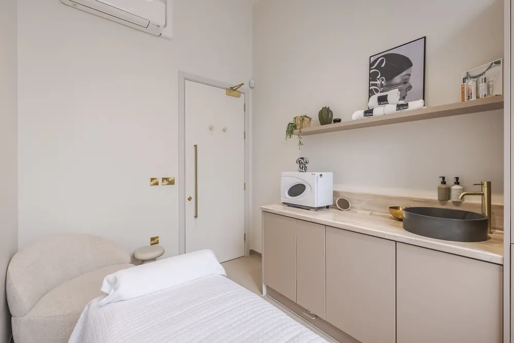 A bright treatment room
